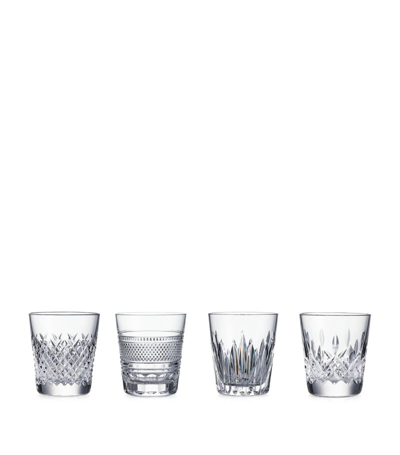 Waterford Set Of 4 Crystal Heritage Mastercraft Mixed Tumblers (249ml) In Clear