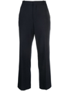 Chloé Cropped Tailored Trousers In Blue