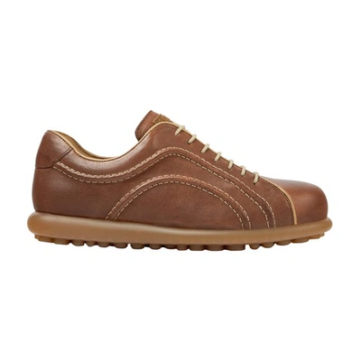 Camper Pelotas Ariel Leather Sneakers In Medium_brown