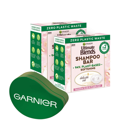 Garnier Ultimate Blends Oat Shampoo Bar Bundle In Neutral