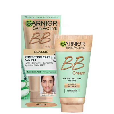 Garnier Skinactive Bb Cream Tinted Moisturiser Spf15 - Classic Medium In Neutral