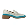 Camper Twins Mismatched Penny Loafers In Lt_pastel_grey