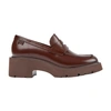 Camper Milah Penny Loafer In Burgundy