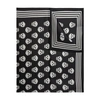 Alexander Mcqueen Alexander Mc Queen Biker Skull Silk Scarf In Black_ivory