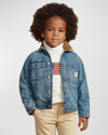 RALPH LAUREN BOY'S DENIM TRUCKER JACKET