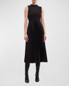 Theory Admiral Crepe Sleeveless Dress In Mnk
