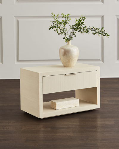 Interlude Home Montaigne Bedside Chest In Neutral
