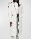 Moose Knuckles Cooper Lake Hooded Parka Coat In Milky Way