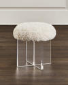 Interlude Home Jules Sherpa Stool