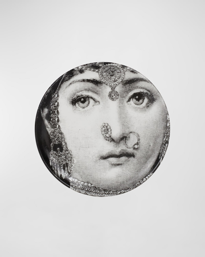 Fornasetti Coaster Tema E Variazioni No. 228 In Black/white