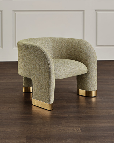 Interlude Home Trilogy Chair In Animal Print