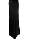 Ann Demeulemeester Draped Madeleen Flared Skirt In Black