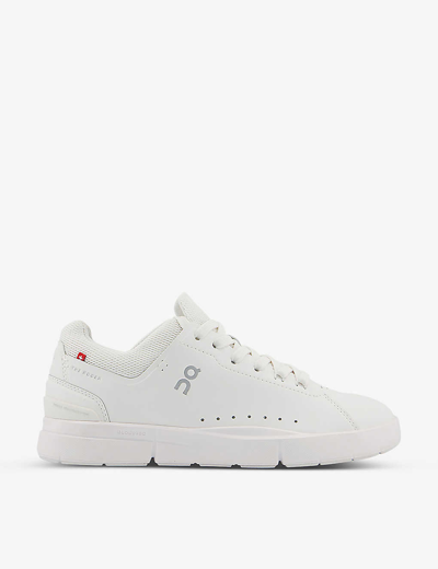 On-running Womens All White F X Roger Federer The Roger Advantage Faux-leather Low-top Trainers