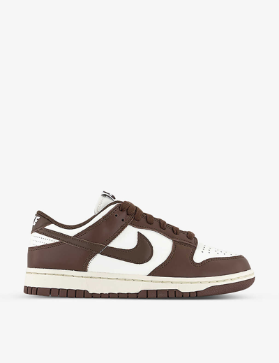 Nike Dunk Low Perforated Leather Low-top Trainers In White