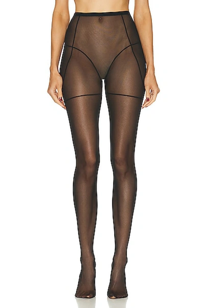 Wolford Tulle Tight In Black
