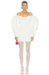 Jacquemus White La Robe Short Dress In Off White