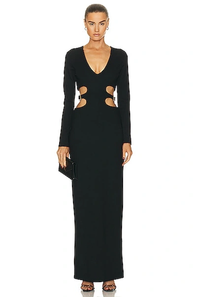 Staud Chantal Dress In Black
