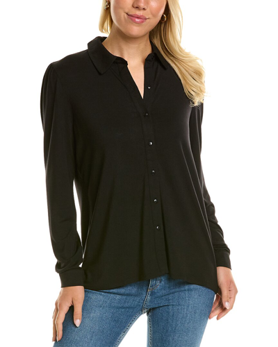 T Tahari Button-down Shirt In Black