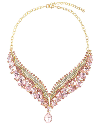 Eye Candy La Glass Crystal Pink Mermaid Necklace