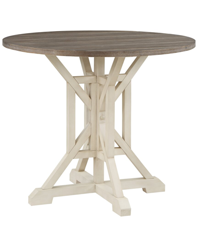 Coast To Coast Round Counter Height Dining Table In White