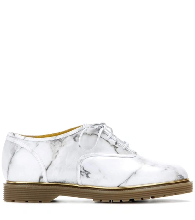 Charlotte Olympia 'stefania' Marble Effect Print Leather Oxfords