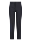Incotex Straight-leg Tailored Pants With Subtle Hem Detailing In Black
