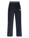Moncler Straight Trousers With Elastic Waistband And Side Pockets In Black  