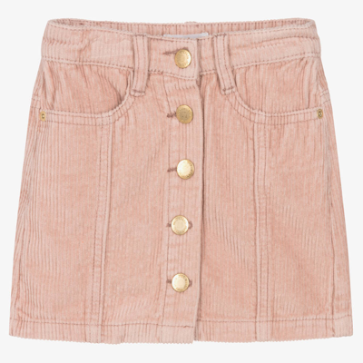 Molo Kids' Bera Ribbed-detail Skirt In Pink