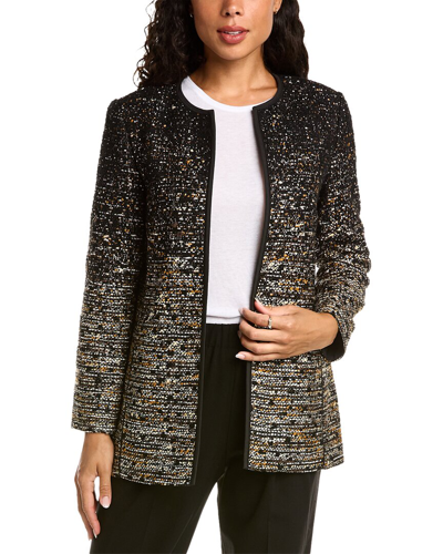 Lafayette 148 Pria Wool-blend Jacket In Black