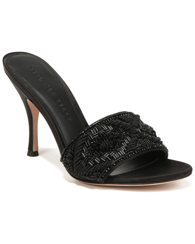 Veronica Beard Braxton Beaded Mule Sandals In Black