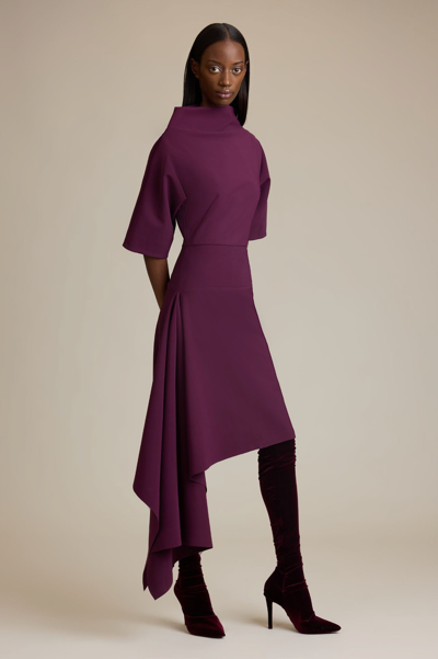 Greta Constantine Short -sleeve Adine Dress In Purple