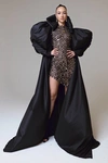 Marc Bouwer Stretch Taffeta Opera Coat In Multi