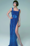 Marc Bouwer Cummerbund Siren Gown In Multi
