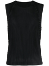 Issey Miyake Tailored Pleats 1 Top In Black