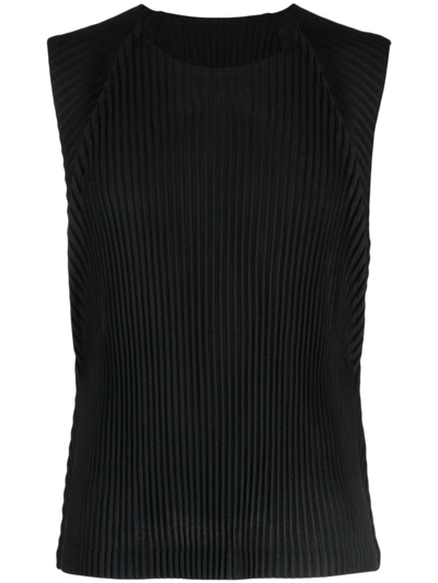 Issey Miyake Tailored Pleats 1 Top In Black