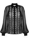 P.a.r.o.s.h Black Shirt With Lace Details In Black