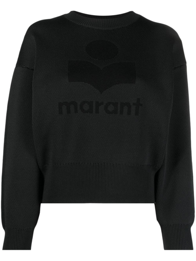 Isabel Marant Étoile Crew-neck Ribbed Jumper In Black