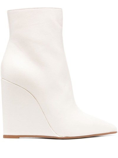 LE SILLA KIRA 120MM WEDGE LEATHER BOOTS