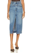 Bardot Jonah Denim Midi Skirt In Blue