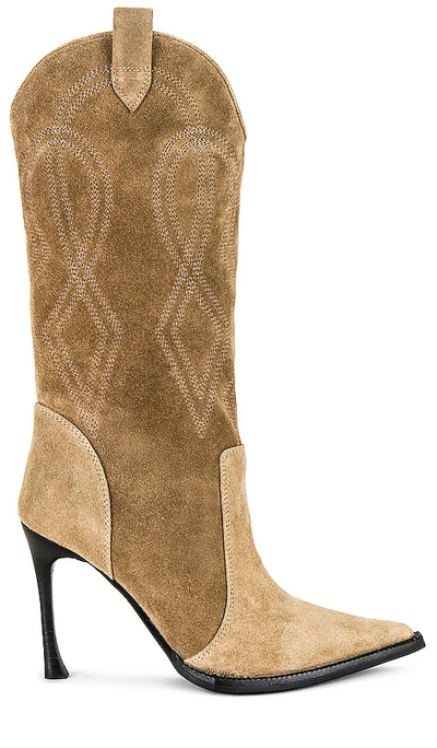 Jeffrey Campbell Sabotage Boots In Tan
