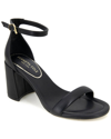 Kenneth Cole New York Women's Luisa Woven Block Heel Sandals In Black- Polyester,textile