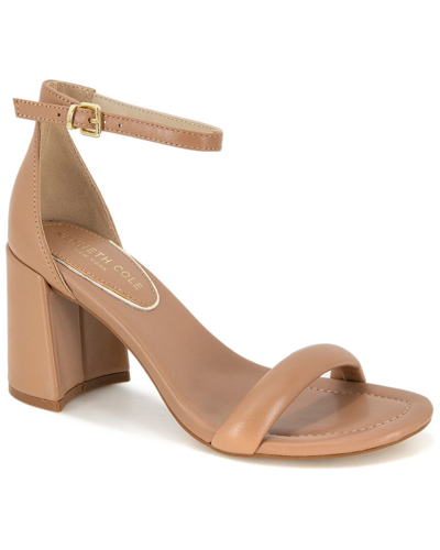 Kenneth Cole New York Women's Luisa Block Heel Sandals In Classic Tan Leather