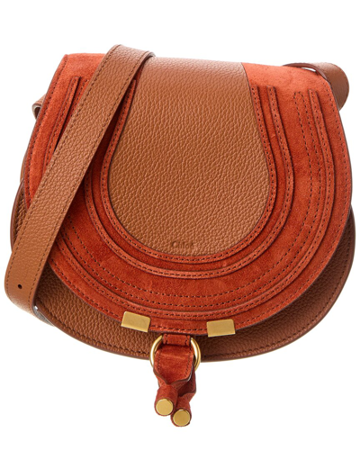 Chloé Marcie Shoulder Bag In Brown