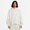 Nike Phoenix Fleece Super Oversized Hoodie In Light Orewood Brown/sail