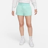 Nike Phoenix Fleece Knit Shorts In Jade Ice/sail 