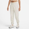Nike Women's Sportswear Phoenix Fleece High-waisted Jogger Sweatpants In Light Orewood Brown/sail