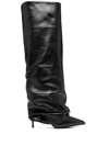 Le Silla 'sleek Slouchy Stiletto' Knee-high Boots In Schwarz