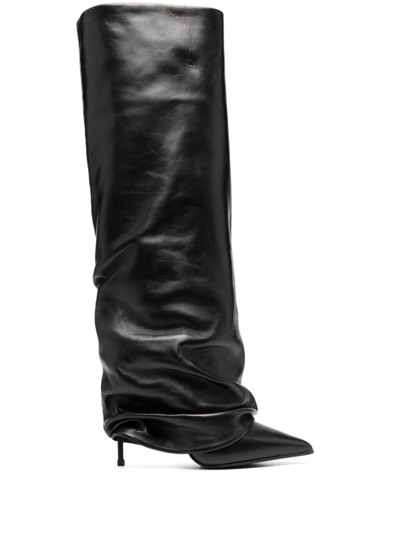 Le Silla Andy 120mm Pointed-toe Boots In Schwarz