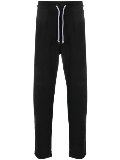 Brunello Cucinelli Black Cotton Blend Straight-leg Trousers