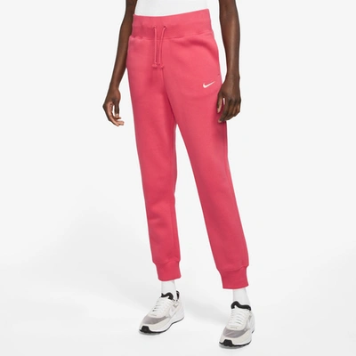 Nike Womens  Nsw Style Fleece High Rise Pants Std In Fusion Red